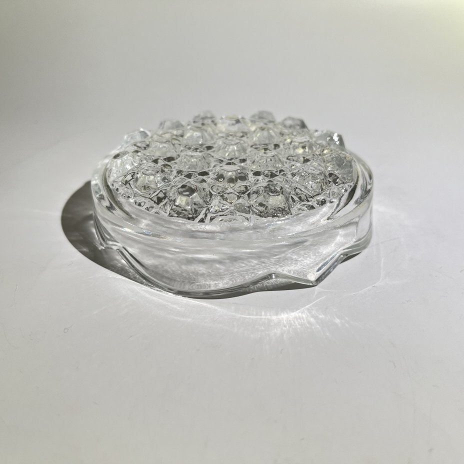 Пепельница с объемным дном, хрусталь, СССР, 1970-1990 гг.