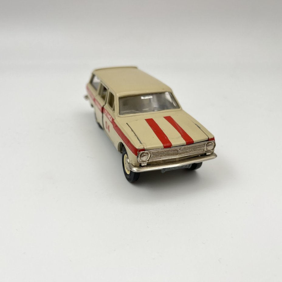 Модель автомобиля "ГАЗ 2402" (Аварийная газовая служба), в авторском исполнении, металл, пластик, крашение, СССР, 1970-1990 гг.
