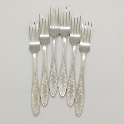 Набор из шести десертных вилок "Пламя"