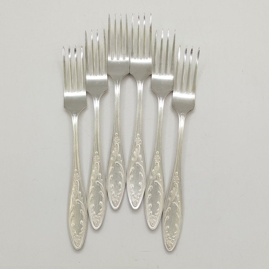 Набор из шести десертных вилок "Пламя"