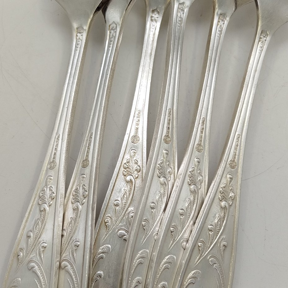 Набор из шести десертных вилок "Пламя"