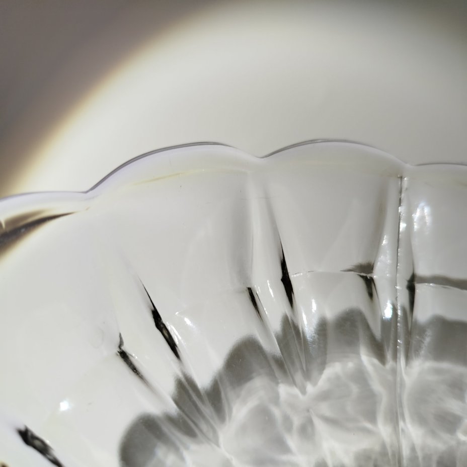 Ваза на ножке (фруктовница), Дятьковский хрустальный завод, стекло, СССР, 1961-1963 гг.