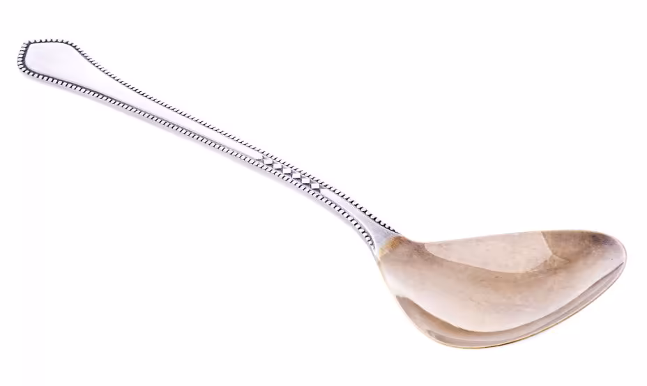 Ложка с рельефным декором, мельхиор, СССР, 1970-1990 гг.