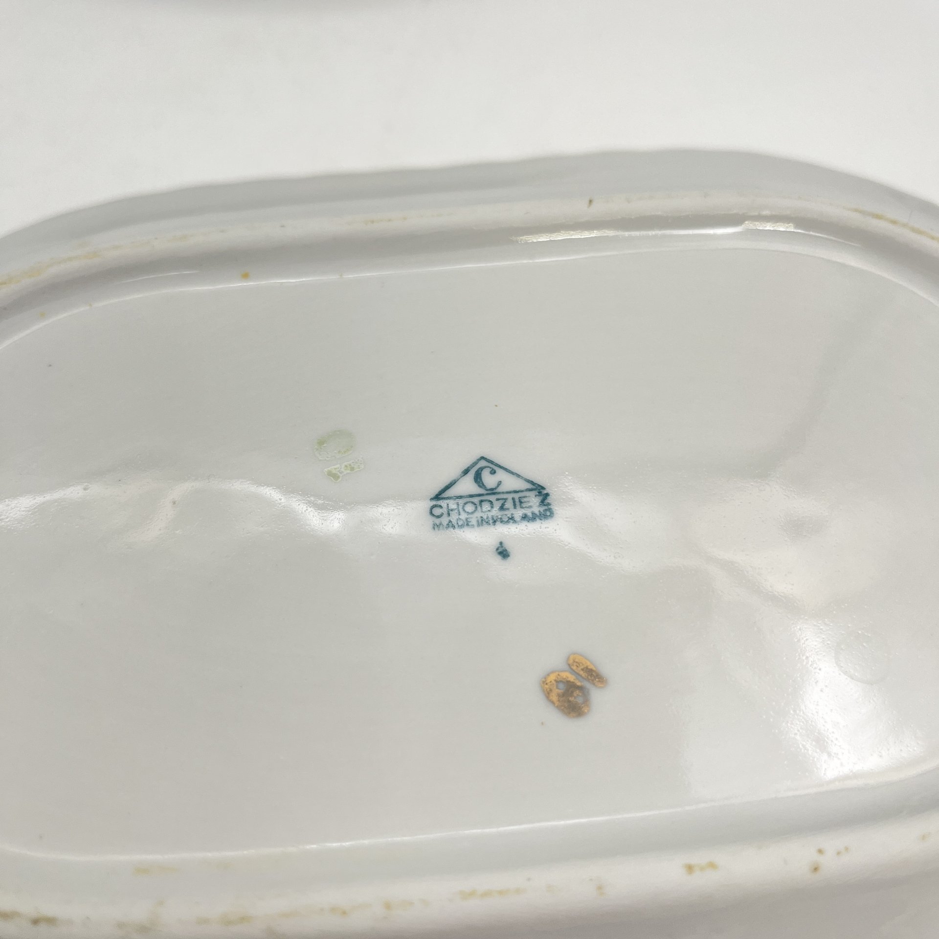 Набор из 2-х селёдочниц, украшенных изображением розы