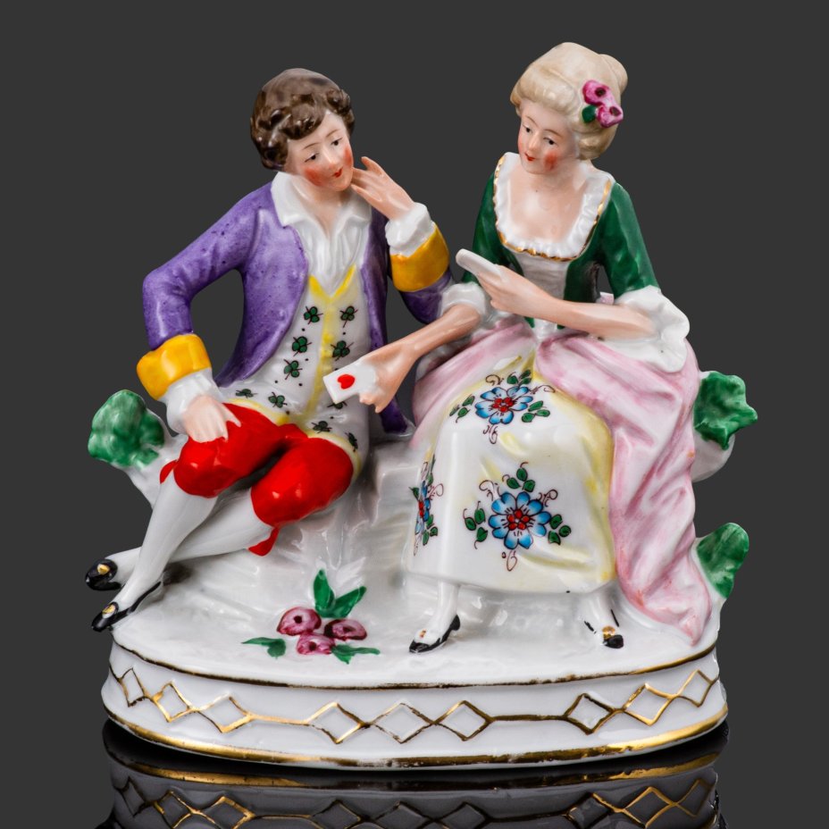 Статуэтка "Галантная сцена", Reichmannsdorf Porcelain