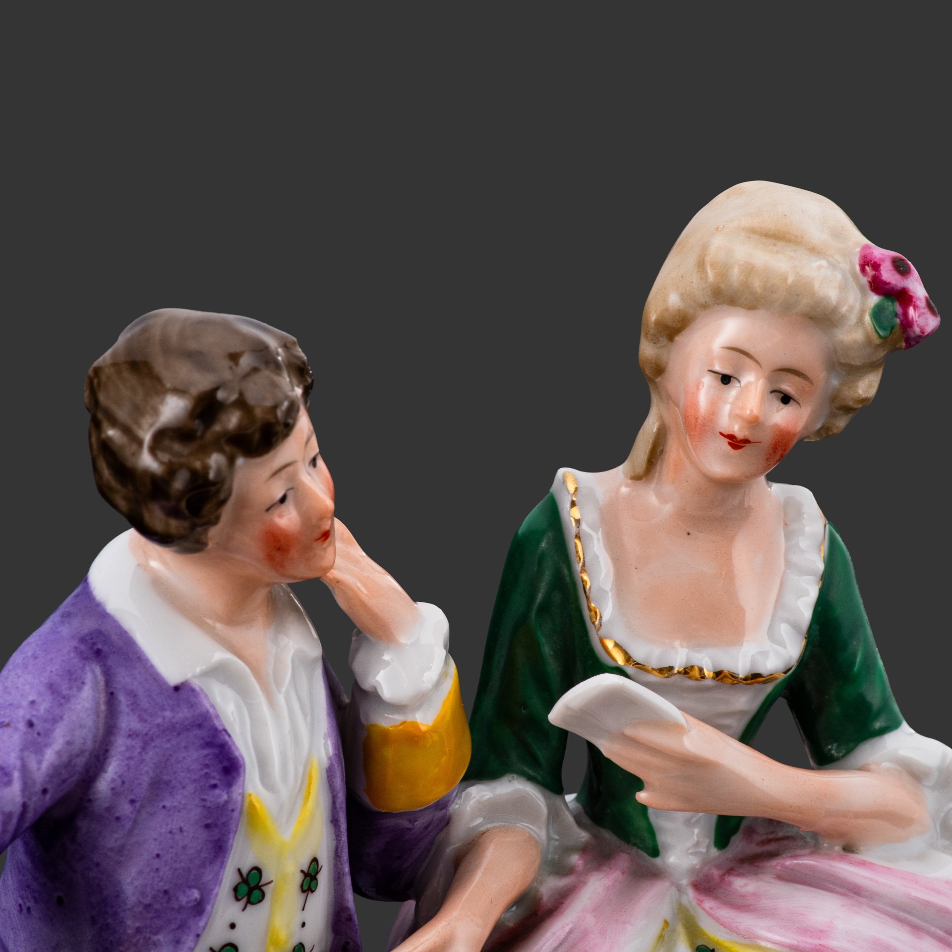Статуэтка "Галантная сцена", Reichmannsdorf Porcelain
