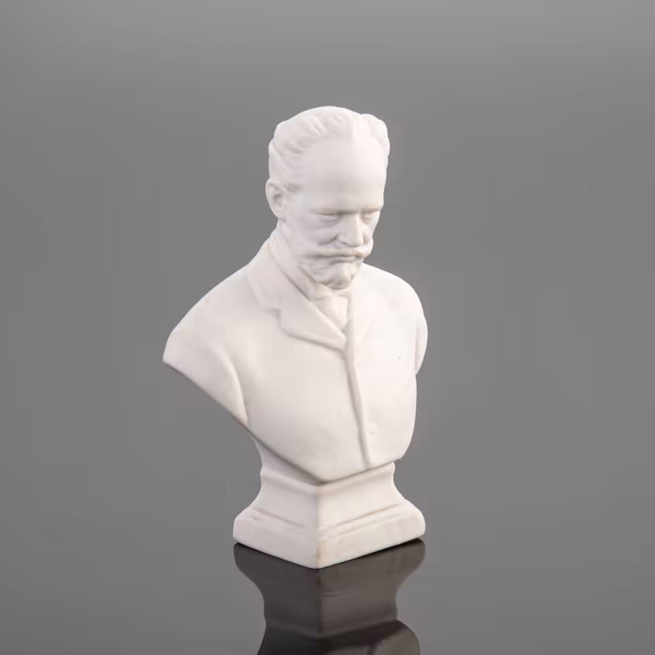 Бюст П.И. Чайковского, Ленинградский фарфоровый завод (ЛФЗ)