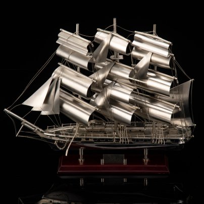 Модель парусного корабля "Marco Polo (Марко Поло)", металл, дерево, Remeco Collection, Великобритания, 2000-2020 гг.