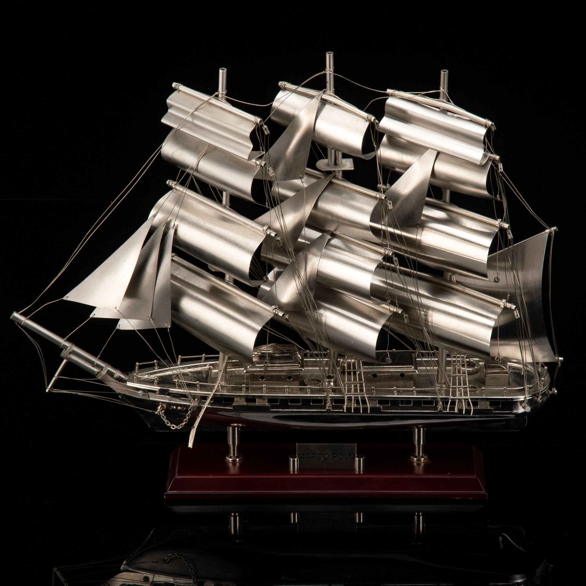 Модель парусного корабля "Marco Polo (Марко Поло)", металл, дерево, Remeco Collection, Великобритания, 2000-2020 гг.