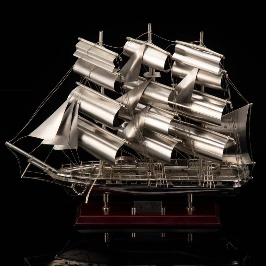 Модель парусного корабля "Marco Polo (Марко Поло)", металл, дерево, Remeco Collection, Великобритания, 2000-2020 гг.