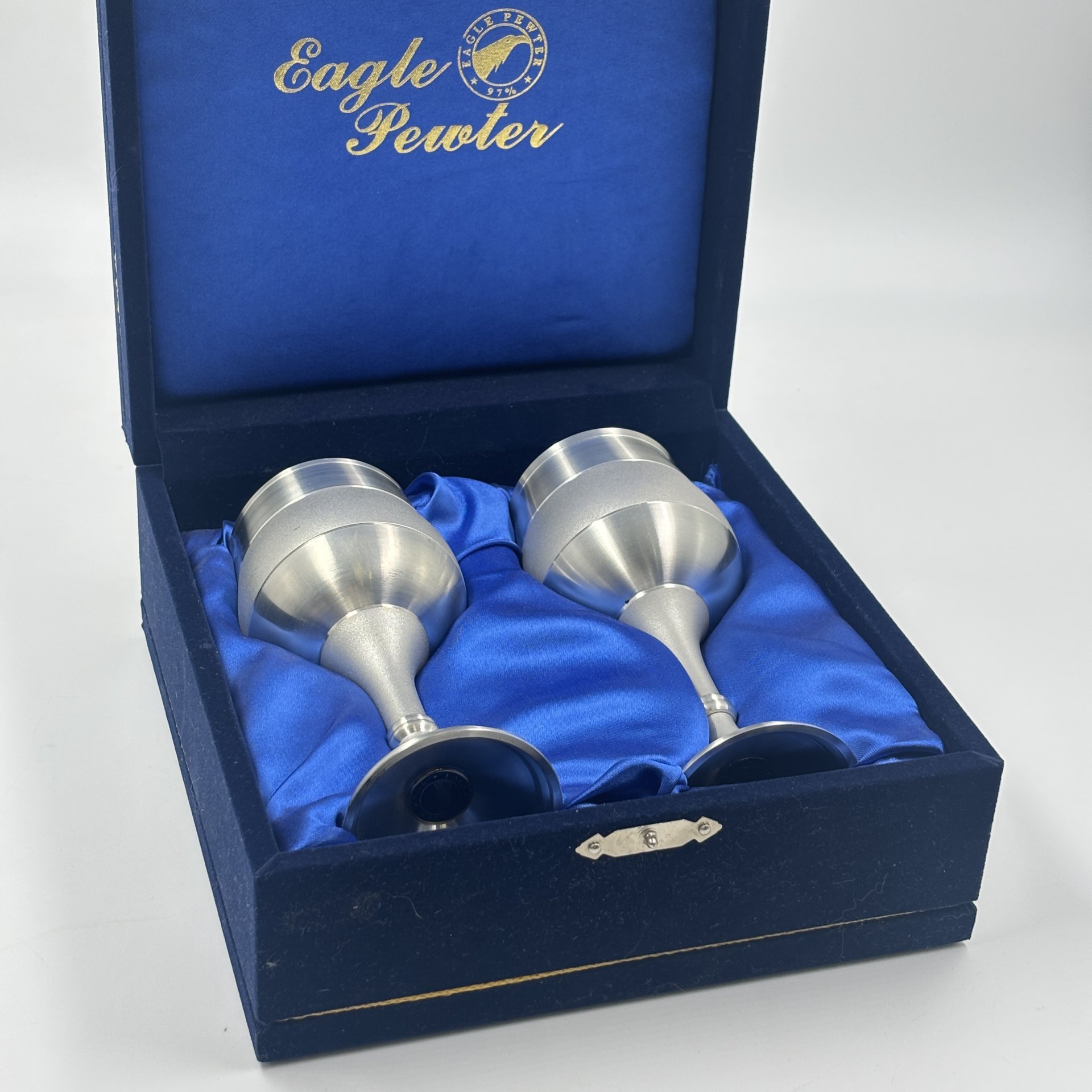 Набор из двух бокалов в оригинальном футляре, "Eagle Pewter"
