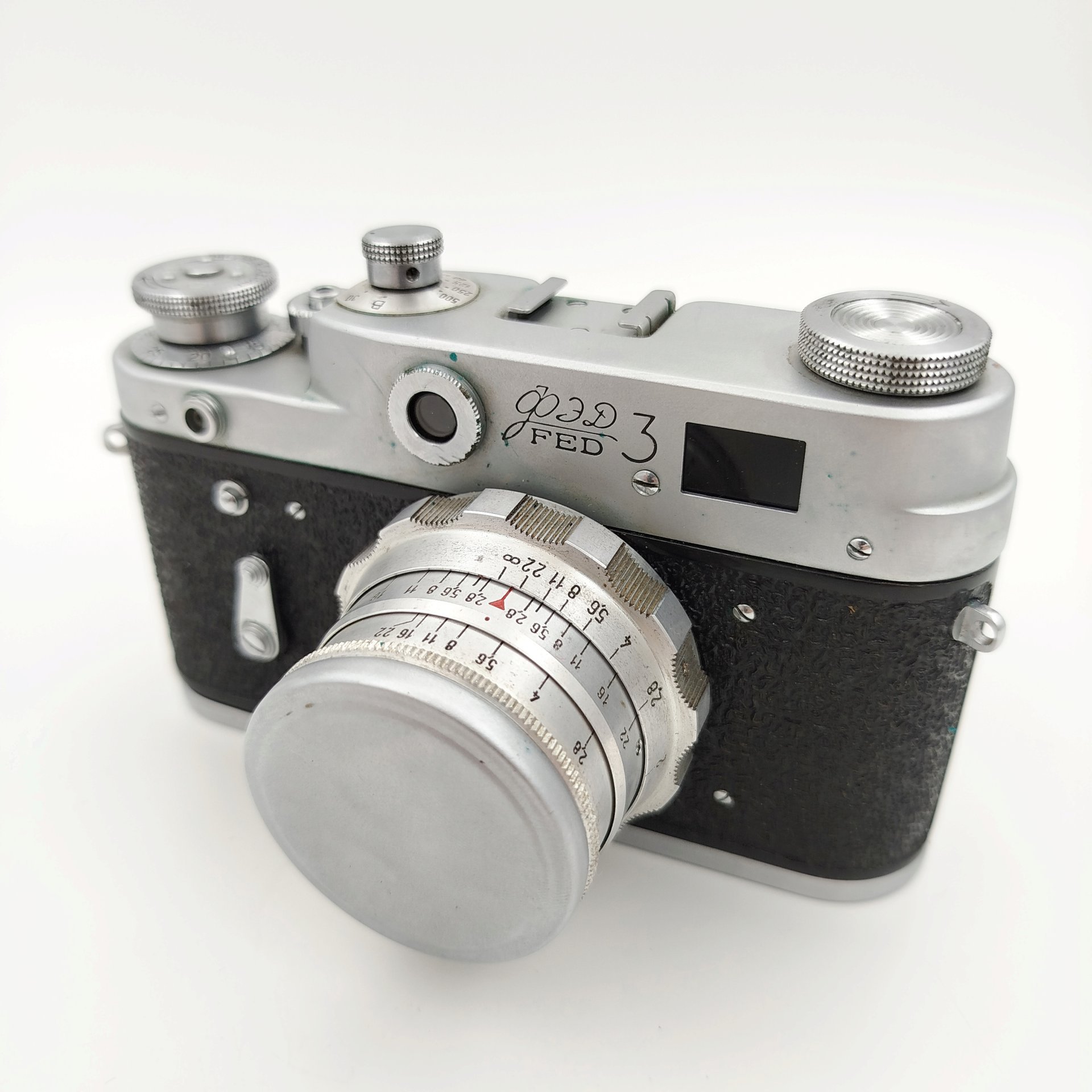 Фотоаппарат "ФЭД-3" с объективом "Индустар-61" в оригинальном кофре, Харьковский машиностроительный завод им. Дзержинского (ФЭД)