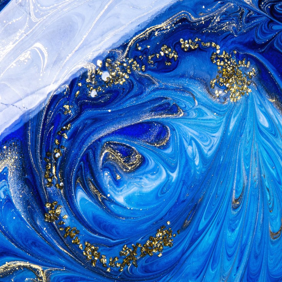 Панно настенное декоративное "Морской берег", авторская работа в технике Resin Art, глянцевое 3D покрытие, камень, Россия, 2021 г.