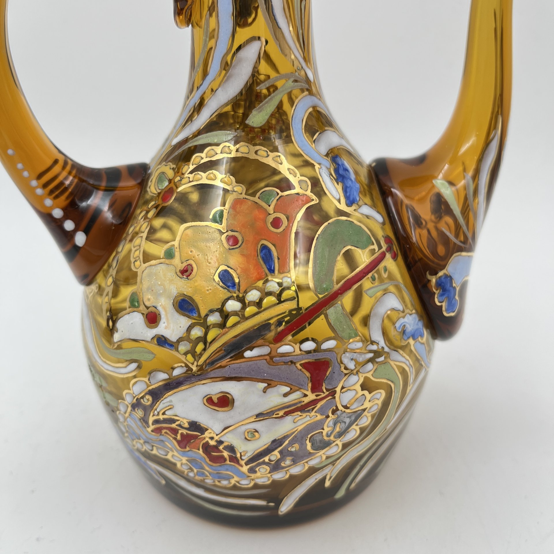 Кувшин, стекло, эмаль, роспись, золочение, Западная Европа, 1930-1970 гг.