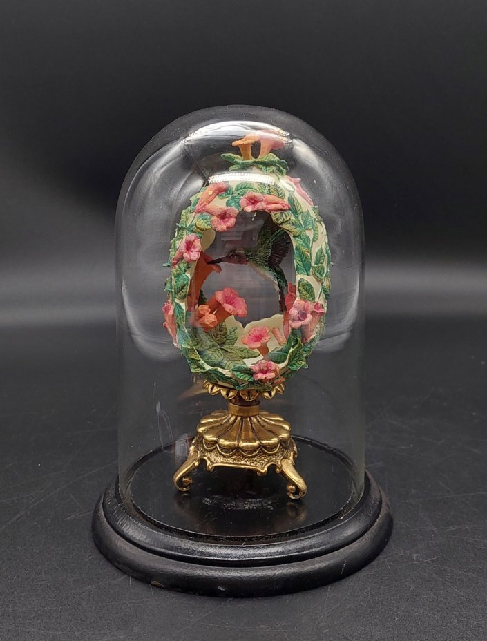 Статуэтка в форме яйца "Колибри"  из серии "House Of Faberge", The Franklin Mint