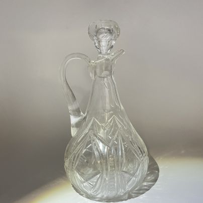 Графин с абстрактным резным декором, хрусталь, СССР, 1980-1990 гг.