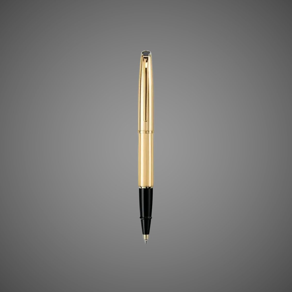 Ручка-роллер Aurora Style Gold Plated Barrel and Cap GT, в подарочной коробке, Металлы: золото, позолота, позолота