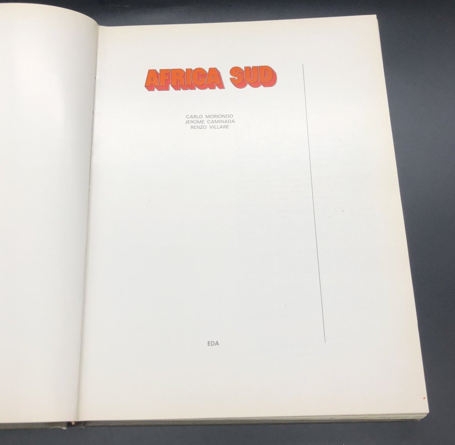 Книга с иллюстрациями в суперобложке "Africa sud" Carlo Moriondo, Jerome Caminada, Renzo Villare ("Южная Африка" на итальянском языке)