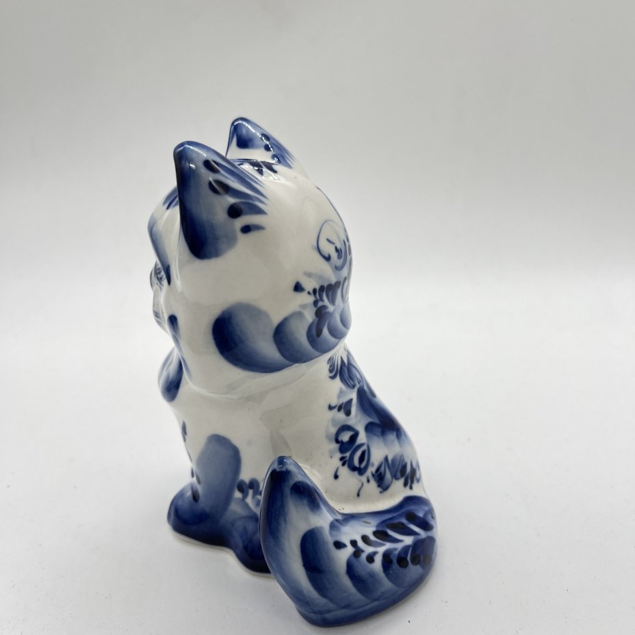 Статуэтка "Котик" с расписным декором, авт. Козырькова