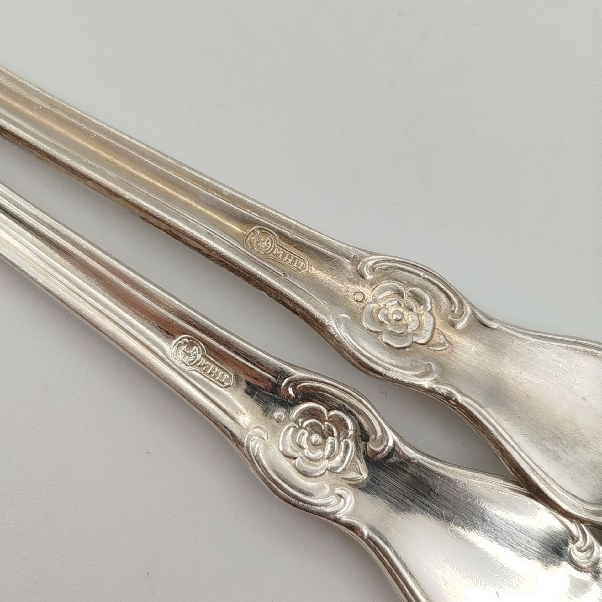 Пара лопаток для сахара "Серебряная роза"