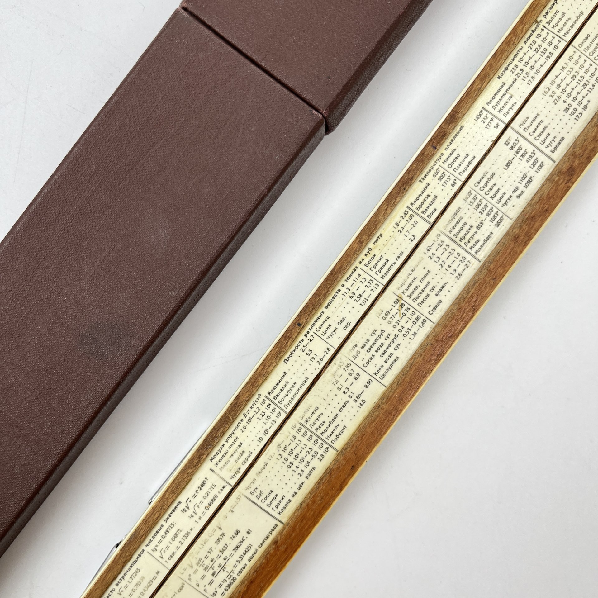 Линейка логарифмическая в кофре