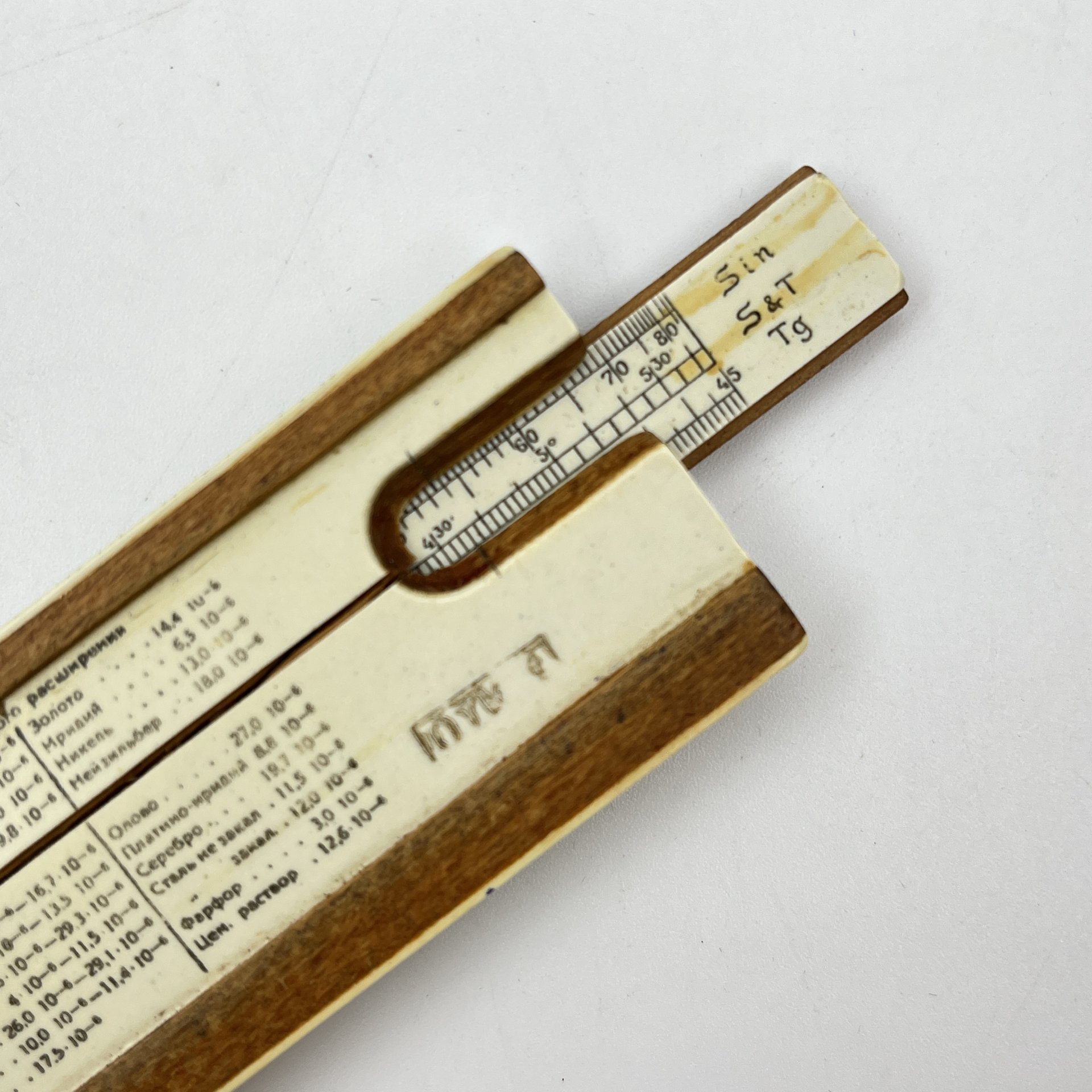 Линейка логарифмическая в кофре
