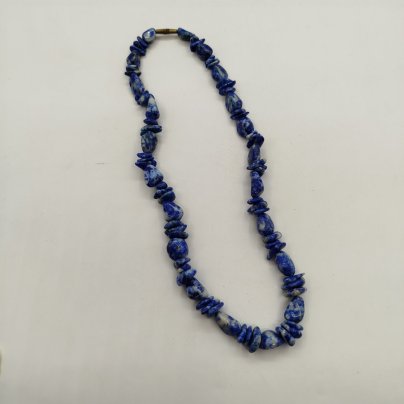 Бусы с бусинами разной формы, натуральный камень, металл, СССР, 1980-1990 гг.