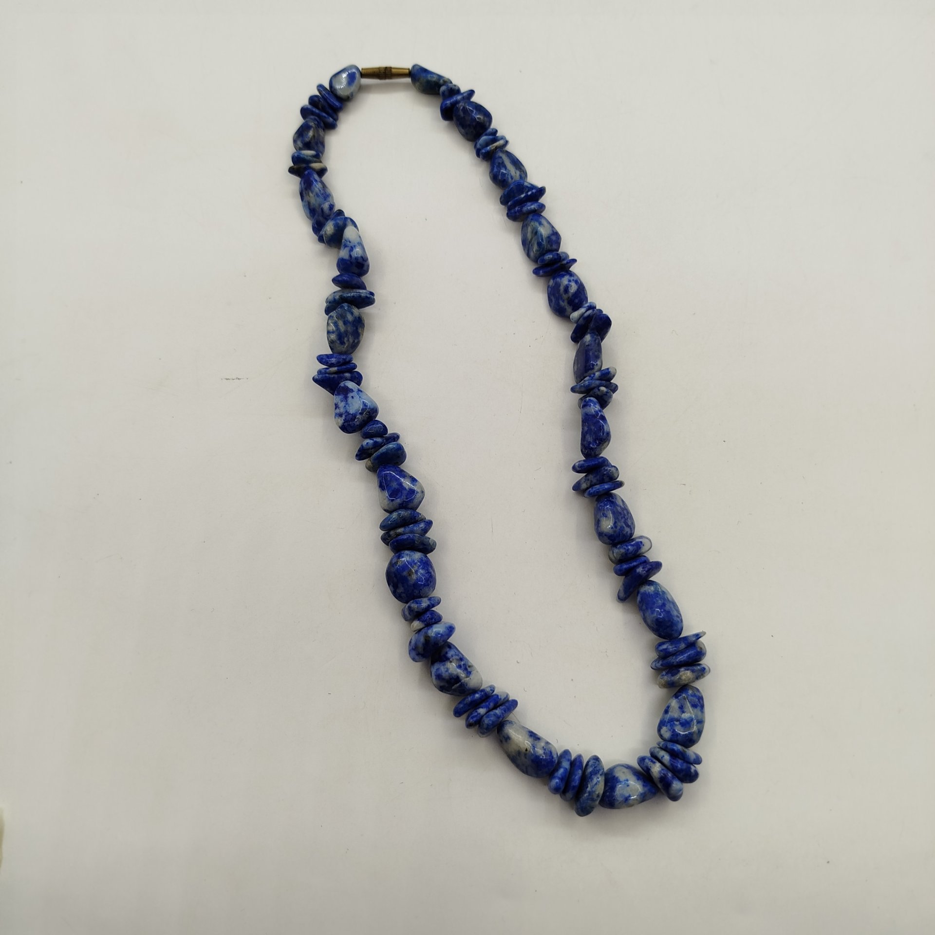 Бусы с бусинами разной формы, натуральный камень, металл, СССР, 1980-1990 гг.