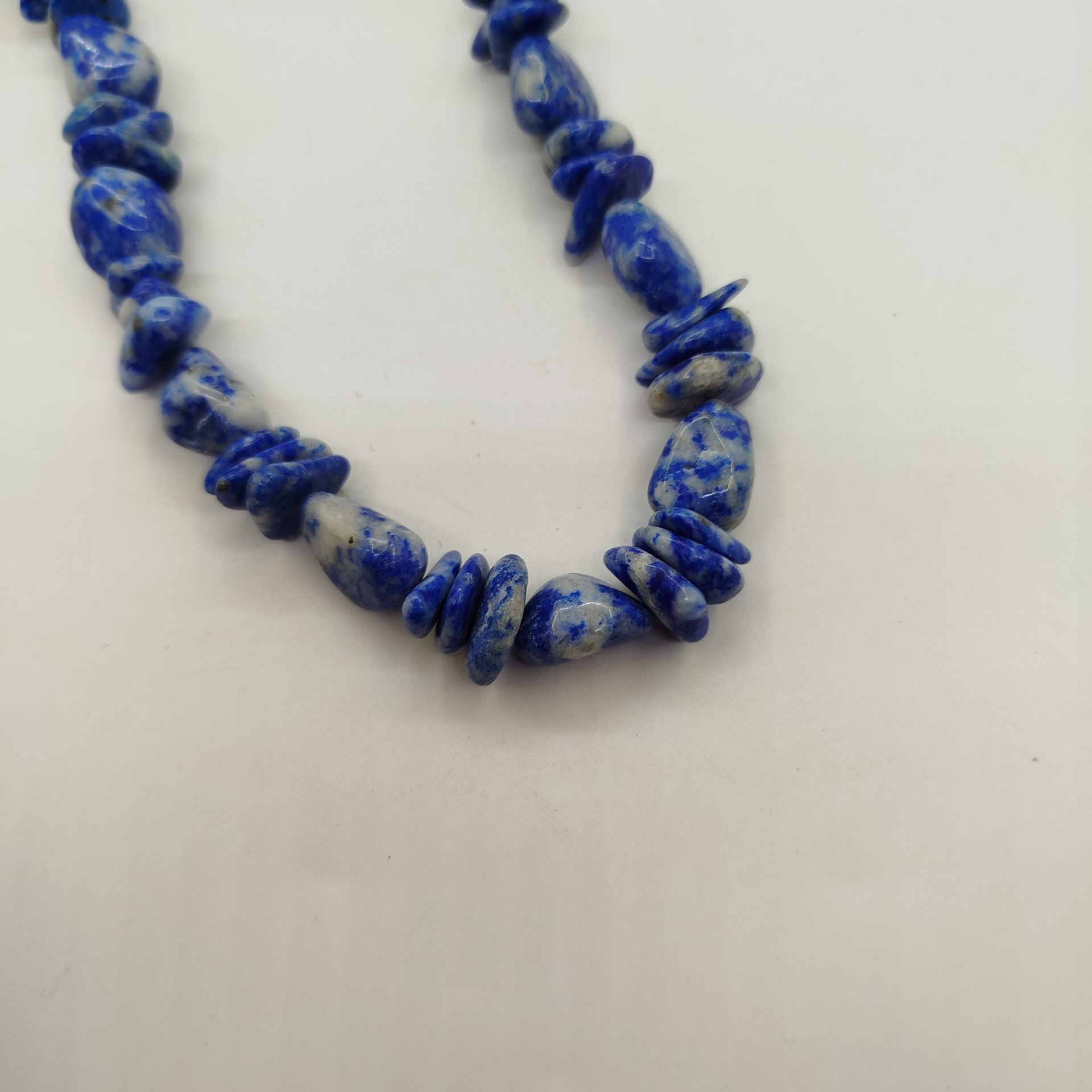 Бусы с бусинами разной формы, натуральный камень, металл, СССР, 1980-1990 гг.