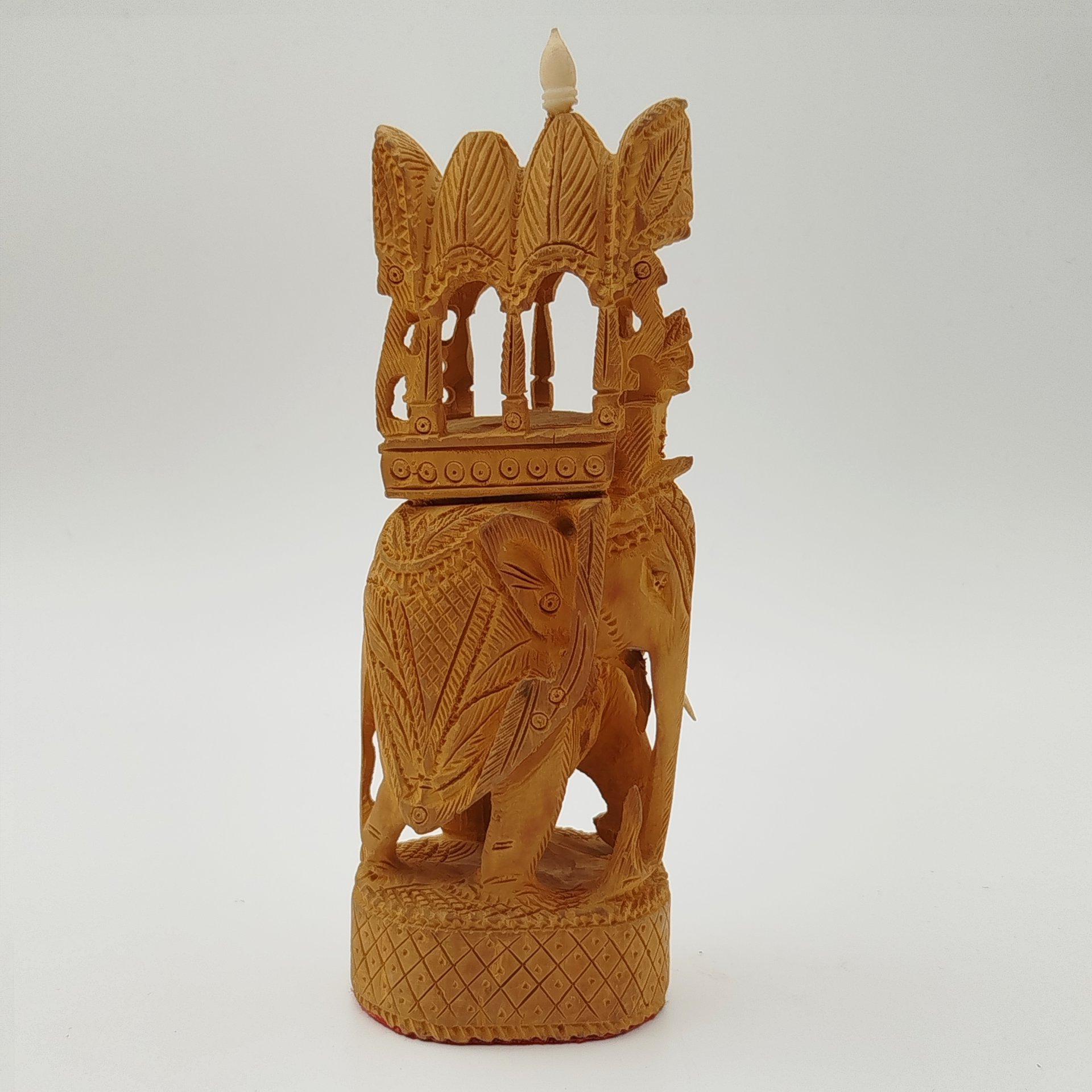 Статуэтка "Слон с паланкином", дерево, резьба, кость, Индия, 1970-1990 гг.