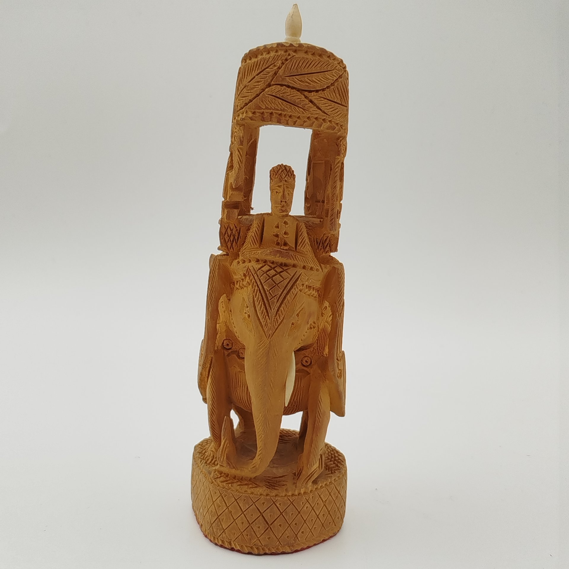 Статуэтка "Слон с паланкином", дерево, резьба, кость, Индия, 1970-1990 гг.