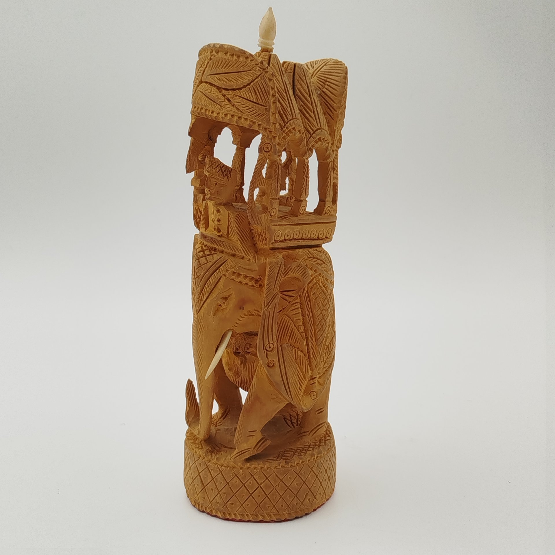 Статуэтка "Слон с паланкином", дерево, резьба, кость, Индия, 1970-1990 гг.