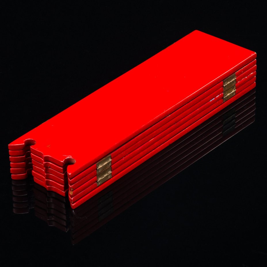 Ширма настольная 6-ти секционная, украшенная изображением фазанов и цветов