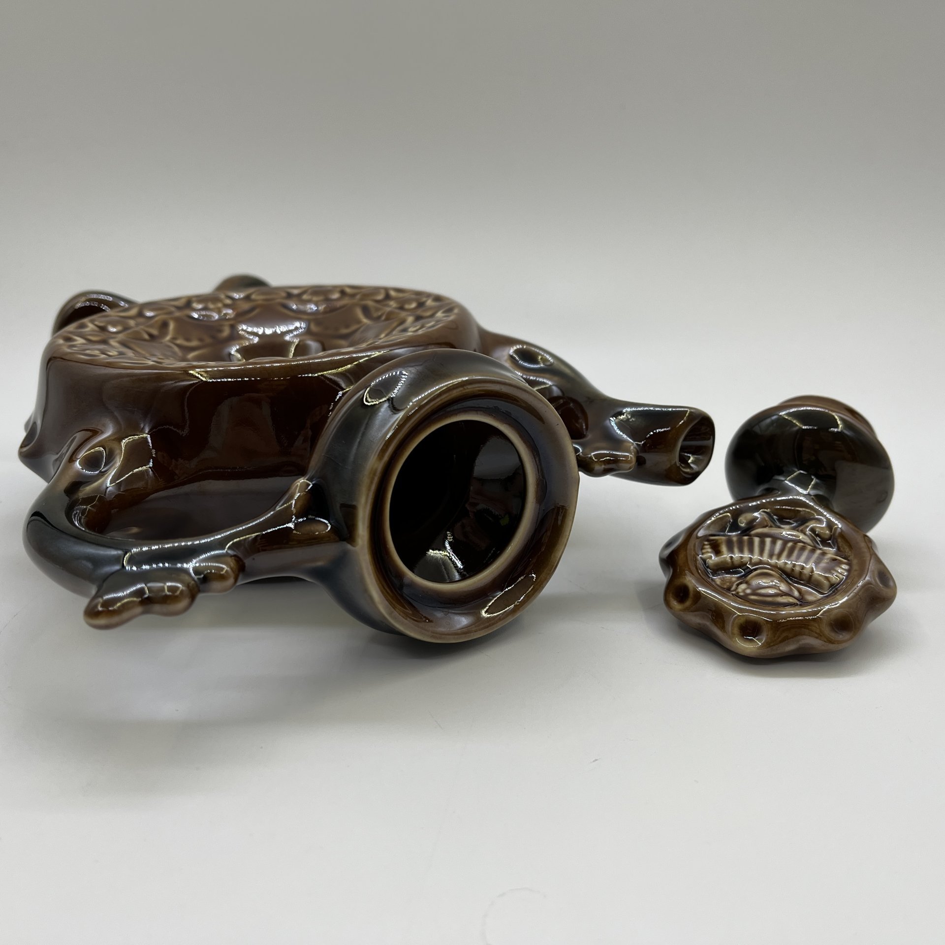 Кувшин (кумган) "Хоровод", керамика, цветные поливы, СССР, 1970-1990 гг.