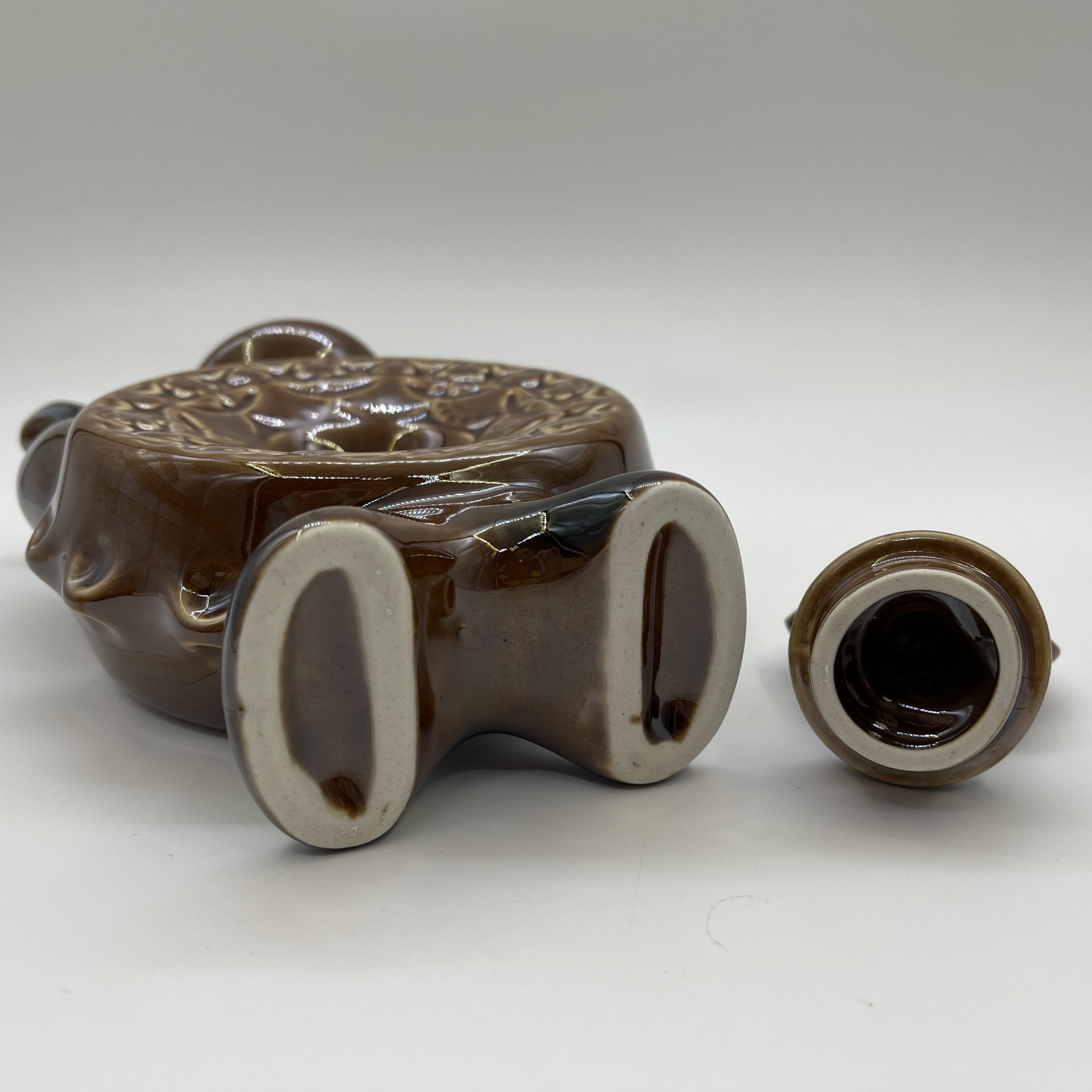 Кувшин (кумган) "Хоровод", керамика, цветные поливы, СССР, 1970-1990 гг.