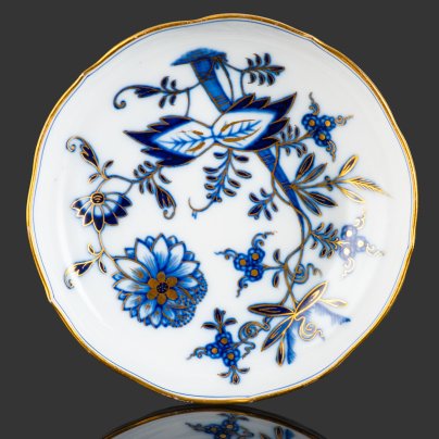 Блюдце (розетка) "Луковый узор", Meissen (Мейсенский фарфор)