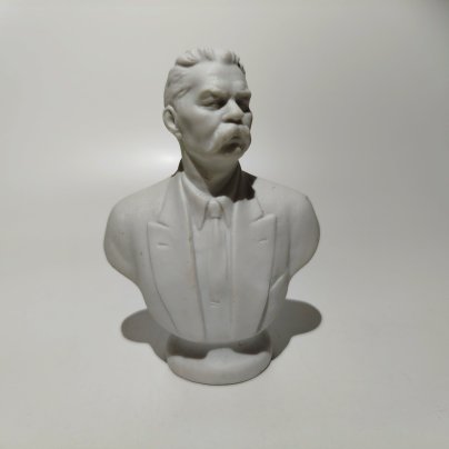 Бюст "Максим Горький", бисквит, Ленинградский фарфоровый завод (ЛФЗ), Ленинградский фарфоровый завод (ЛФЗ)