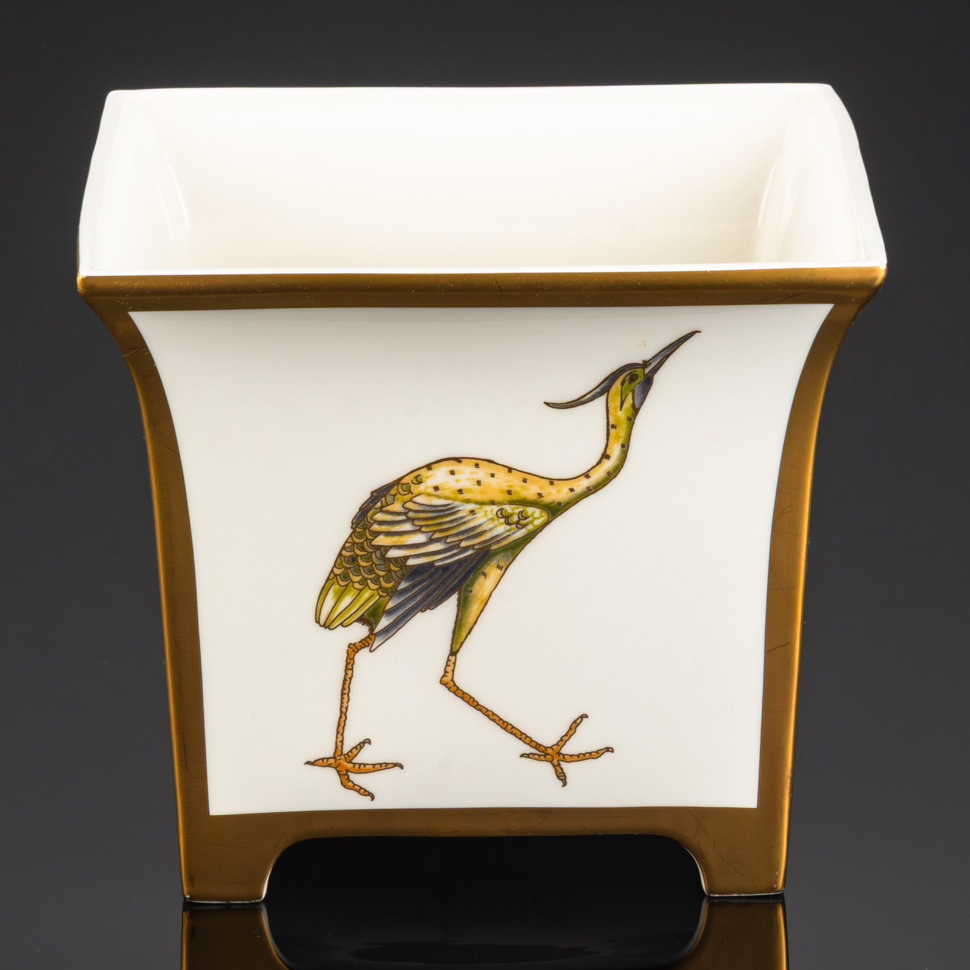 Ваза, "Birds", серия "Chateau Collection", фарфор, деколь, золочение, Villeroy & Boch, Германия, 1990-2010 гг.