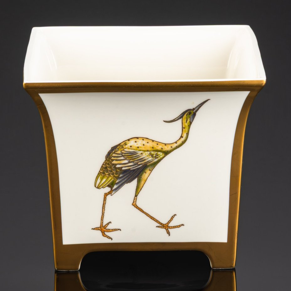 Ваза, "Birds", серия "Chateau Collection", фарфор, деколь, золочение, Villeroy & Boch, Германия, 1990-2010 гг.