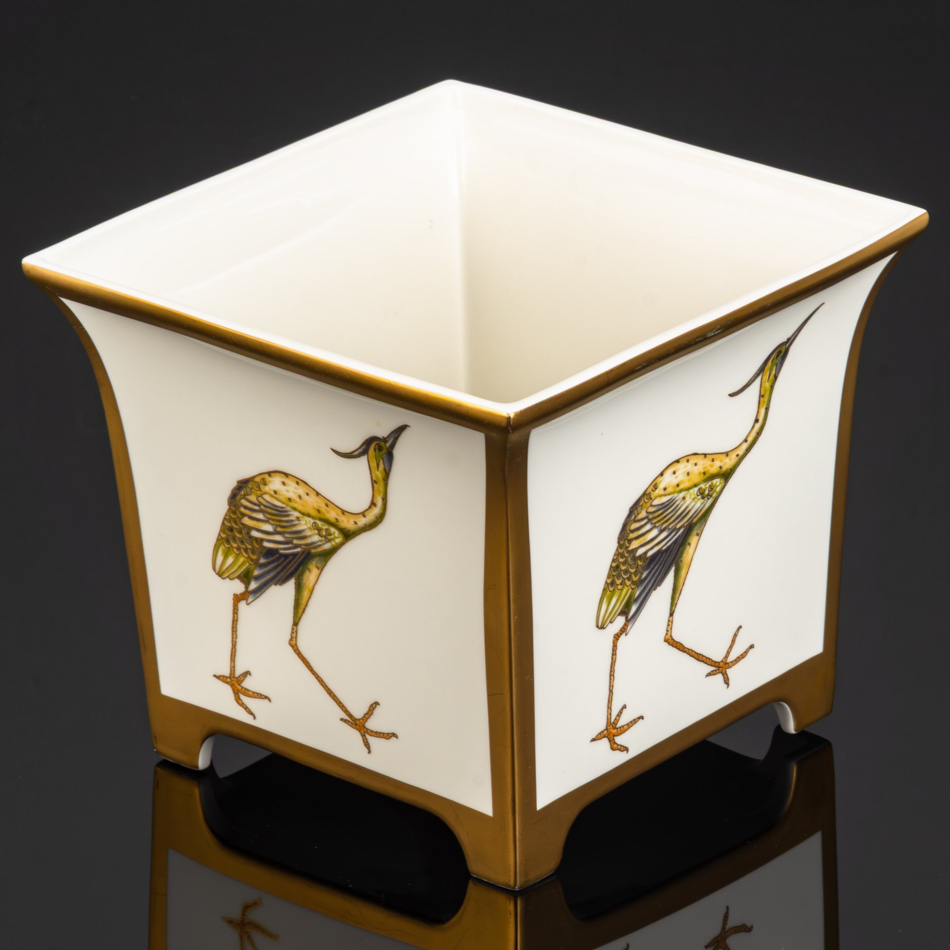 Ваза, "Birds", серия "Chateau Collection", фарфор, деколь, золочение, Villeroy & Boch, Германия, 1990-2010 гг.