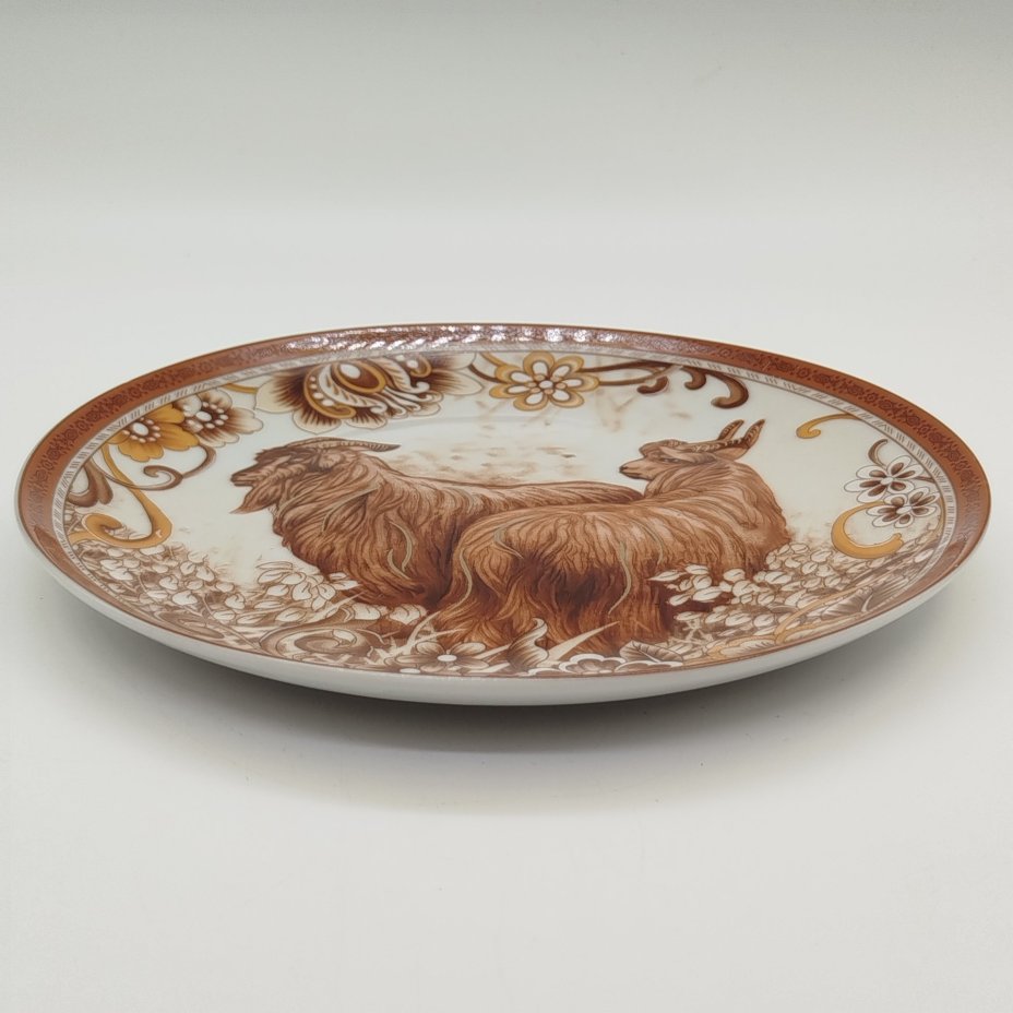 Тарелка декоративная "Козы", Arts collection "Fbteam"