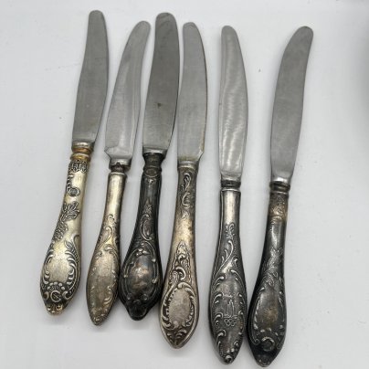 Набор из 6 ножей с декором "Пламя" (подбор)