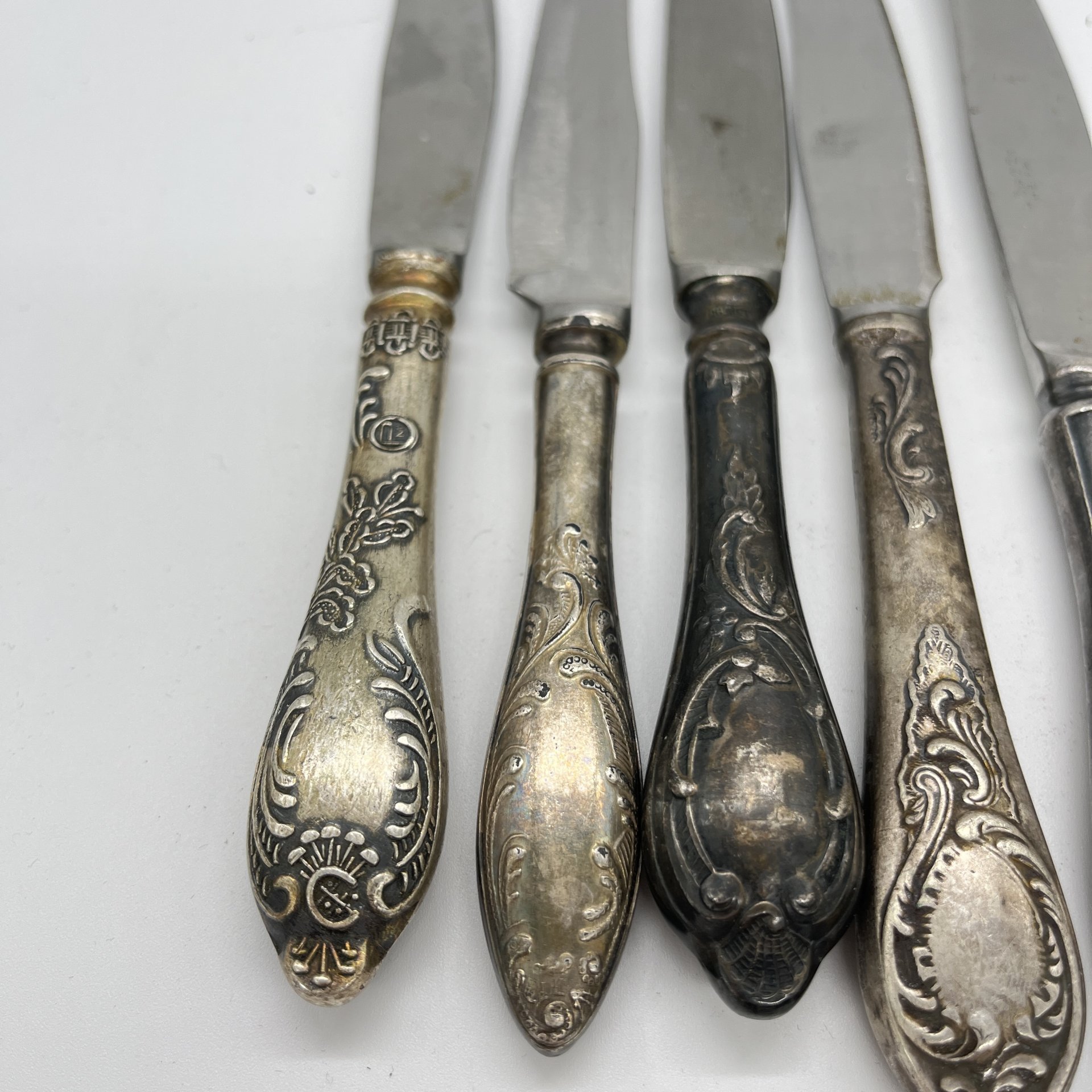 Набор из 6 ножей с декором "Пламя" (подбор)