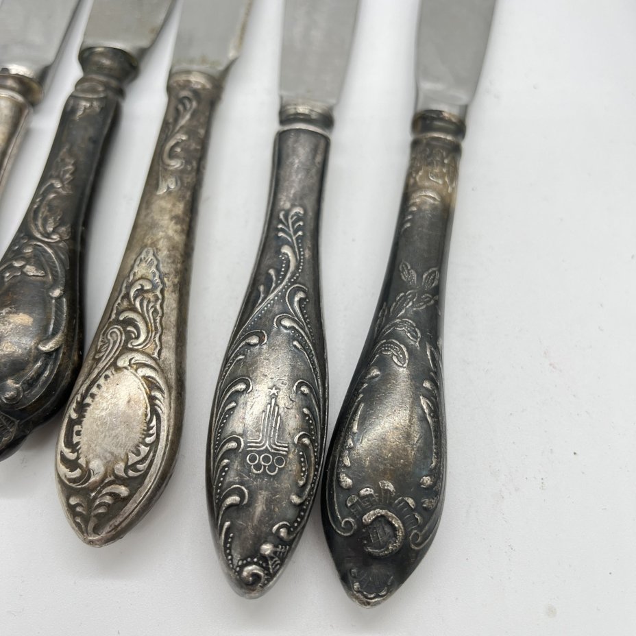 Набор из 6 ножей с декором "Пламя" (подбор)