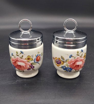 Пара кодлеров для варки яиц с цветочным декором, Royal Worcester
