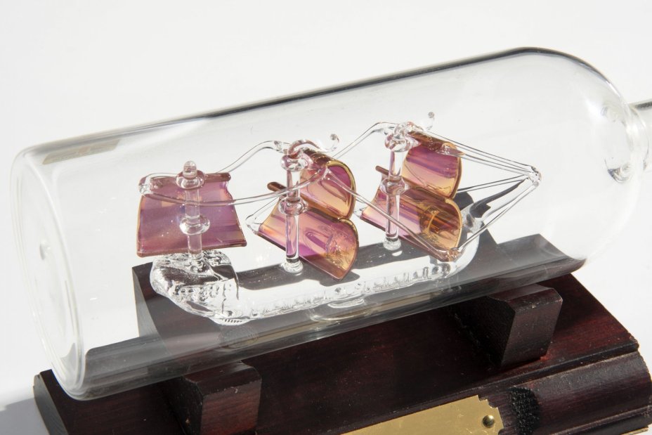 Композиция настольная корабль в бутылке "Nina 1492 Columbus fleet", Mayflower Glass