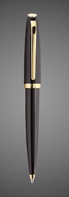 Шариковая ручка Aurora Pen resin, black GT, Металлы: золото, смола