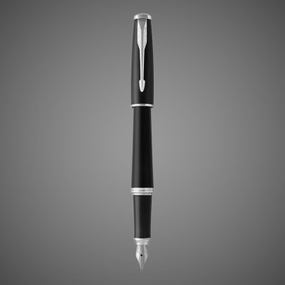 Перьевая ручка Parker Urban Core, (матовый черный лак) Muted Black CT, F309, цвет чернил: blue, в подарочной упаковке., Лаки и смолы: лак, нержавеющая сталь