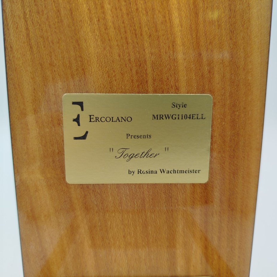 Шкатулка музыкальная с изображением картины "Together", автор Rosina Wachtmeister, фирма "Ercolano", дерево, печать, лак, металл, Италия, 2010-2025 гг.