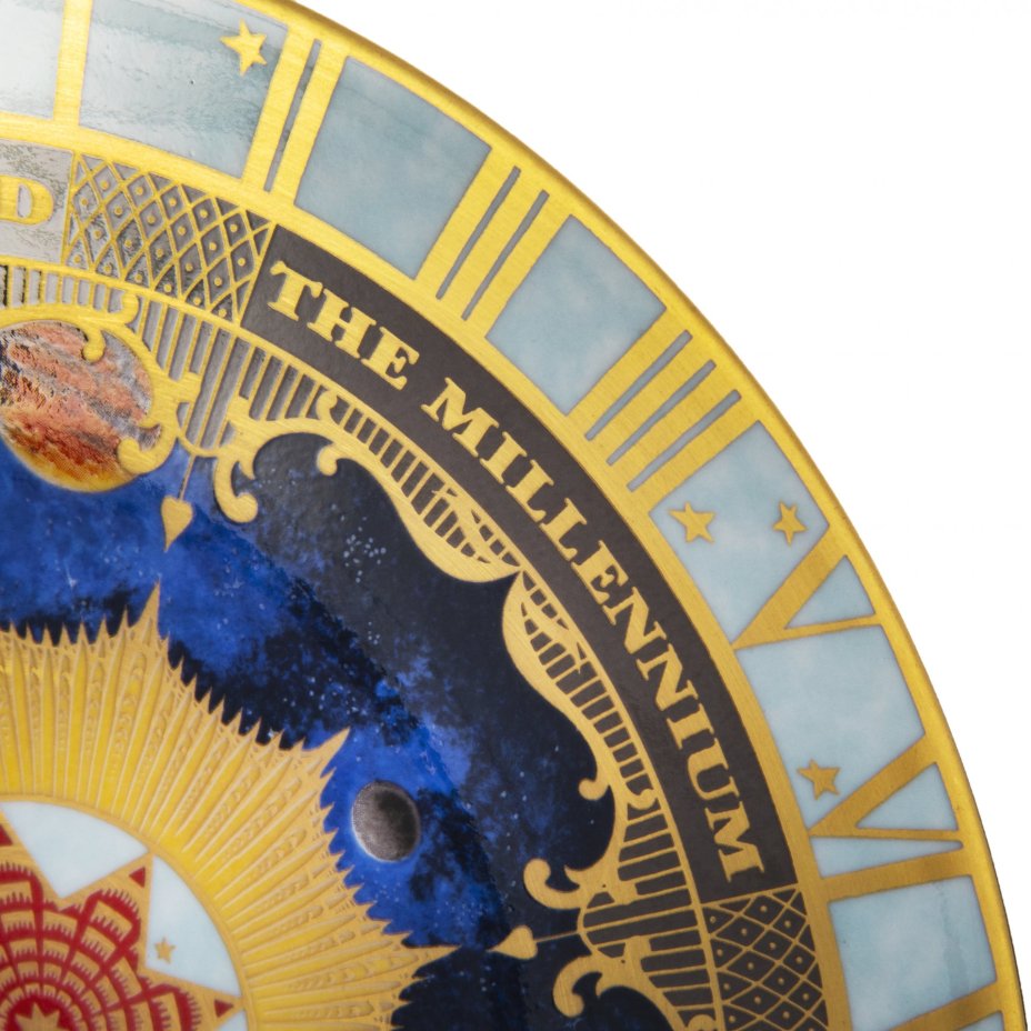 Тарелка декоративная "The millennium 2000 ad", фарфор, деколь, фирма "Royal Worcester", Англия, 2000 г., Royal Worcester